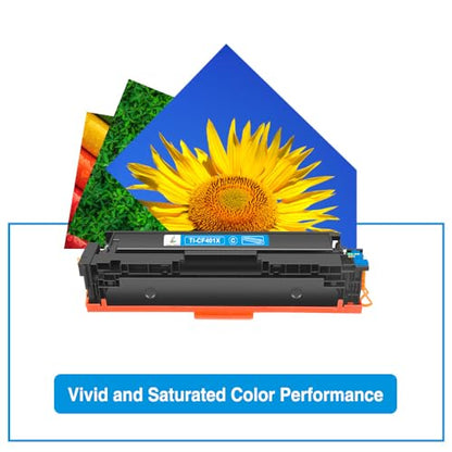 TRUE IMAGE 201X M277dw Toner Cartridge Compatible Replacement for HP 201X 201A M252dw CF400X Color Pro MFP M277dw M277c6 CF401X CF402X CF403X M252 M277 Printer (Black Cyan Yellow Magenta, 4-Pack)