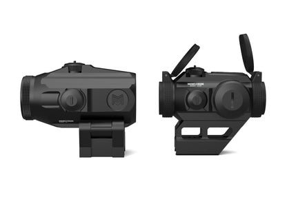 Monstrum Ghost V2 Red Dot Sight | 3X Micro Magnifier with Flip to Side Mount | Combo | Black